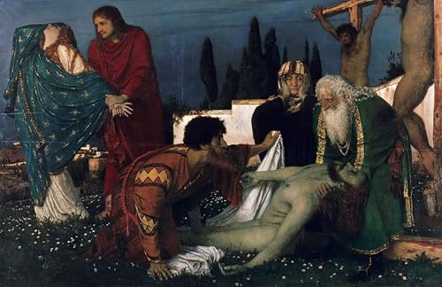 Tableau Toile Déposition Arnold Böcklin pour Inspirer l'Émotion