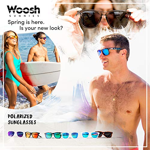 Image of Woosh Polarized Lightweight Sunglasses for Men and Women -Unisex Sunnies for Fishing Beach Running Sports and Outdoors