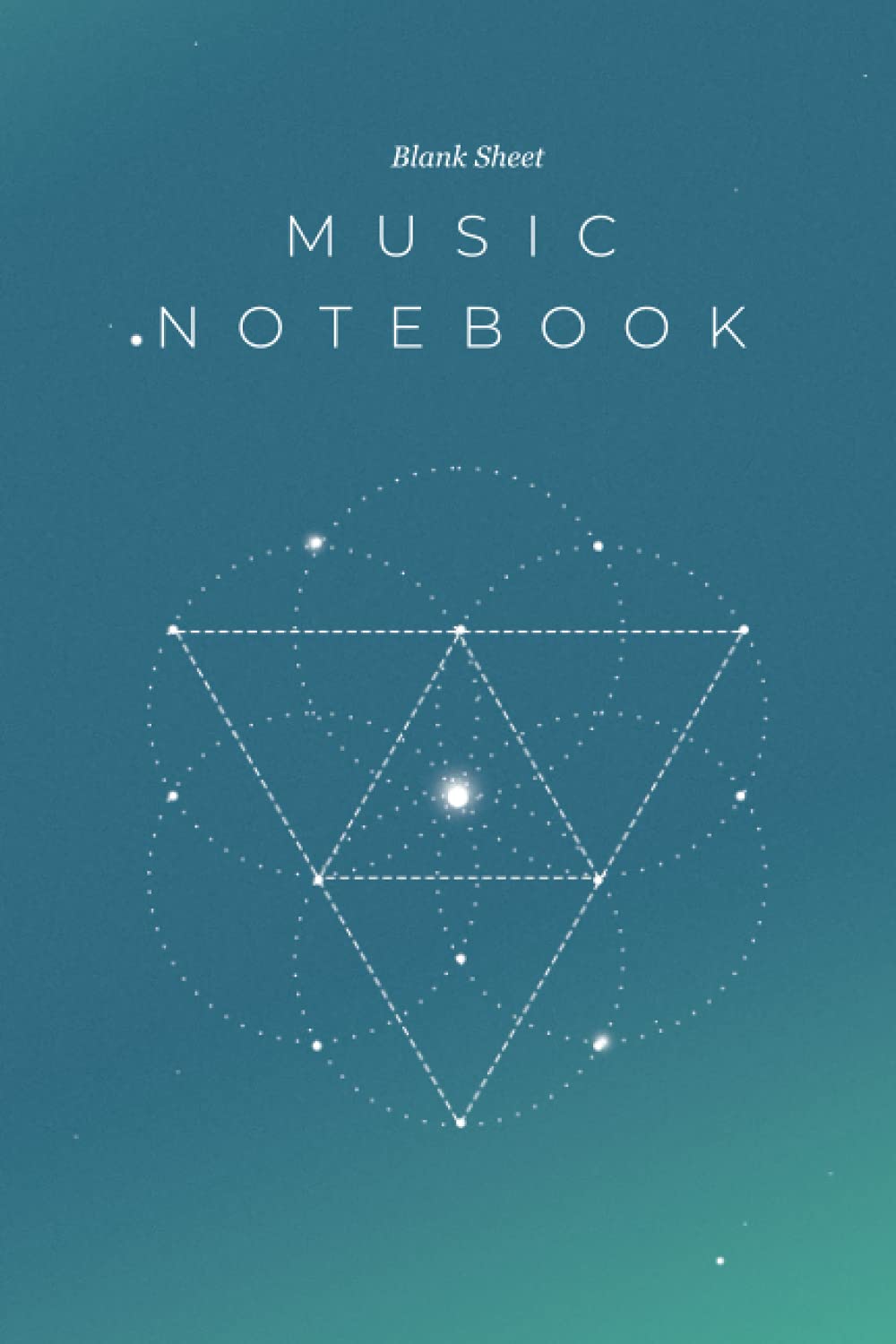 Blank sheet music notebook with lined pages: Music blank sheet workbook for song writers