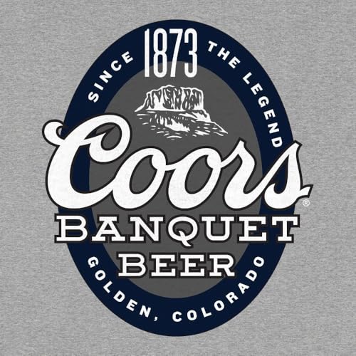 Tee Luv Men's Coors Banquet Shirt - Since 1873 Double Sided Beer Logo T-Shirt4