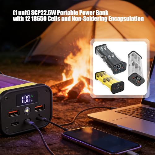 Powerbank portátil ordinarYone sin soldadura para 12 baterías 18650 miniatura 2