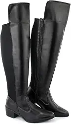 Bota Over Montaria Feminina Cano Longo Flexível Confortável com Elástico