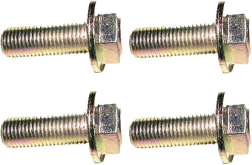 MaxLLTo Paquete de 4 pernos de repuesto 19M7835 con brida hexagonal para el modelo John Deere 19M7788 (1.378 pulgadas de longitud, tamaño de rosca