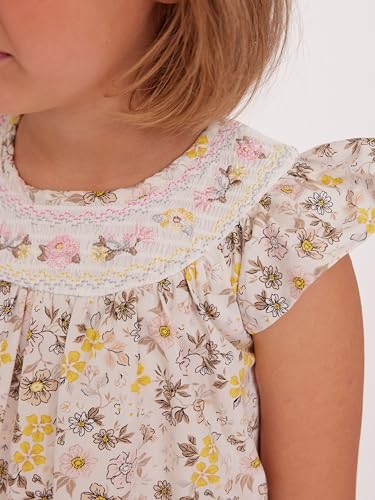 Bonnie Jean Girls Floral Print Smocked Dress4