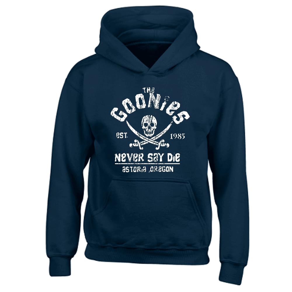 Fortune Unisex Navy The Goonies Slogan Printed Hooded Sweatshirt