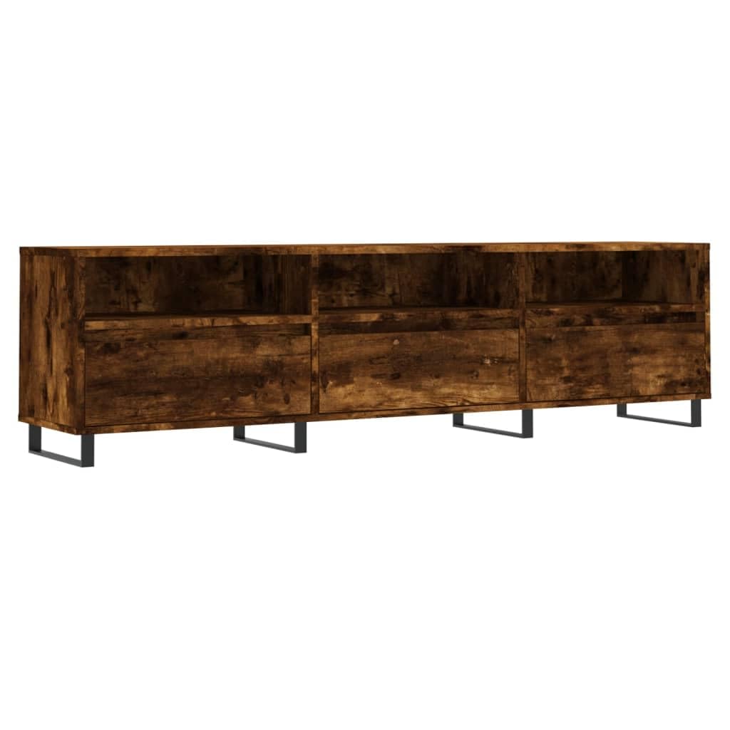 Mobile TV basso in rovere affumicato, 150 x 30 x 44,5 cm