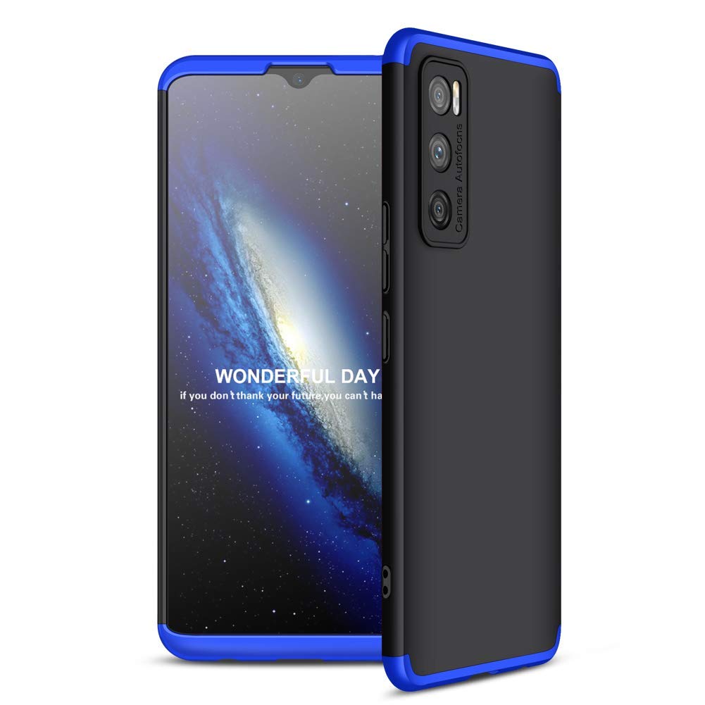 MOBILOVE Full Body 3 in 1 Slim Double Dip Case 360 Degree Protection Hard Bumper Back Case Cover for | Vivo V20 SE (Blue-Black) (B08TVVCV13) Amazon Price History, Amazon Price Tracker
