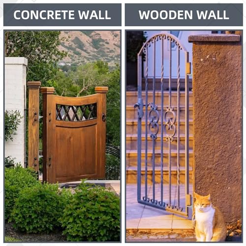 Rasugarlary Wall Mount Gate Hinges, Silver Farm Gate Hinge, 4 Pack Chain Link Fence Gate Hinge with 5/8 Hinge Pin (Screws Included), Heavy Duty Gate Hinges for Metal Gates Wooden Fences by Rasugarlary - Image 2