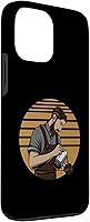 Vista 3 de iPhone 13 Pro Max Vintage Barista Retro Cafetera Granos Espresso Descafeinado Café Case