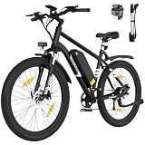 HITWAY E Bike 27,5 Zoll E-Mountainbike mit 36V13Ah Akku bis zu 60-100km,7 Gang Schaltung, Max. 25km/h Pedelec für Herren Damen