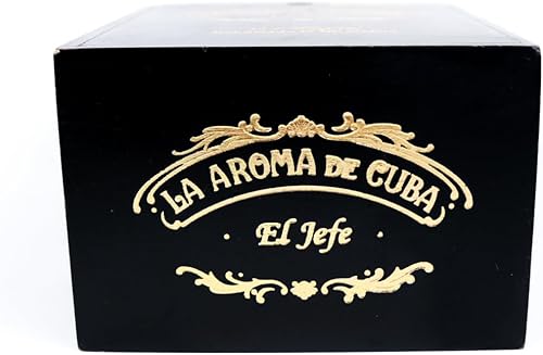Miniatura 5 de La Aroma De Cuba El Jefe - Caja de cigarros de madera vacía 7.75" x 6.25" x 4"
