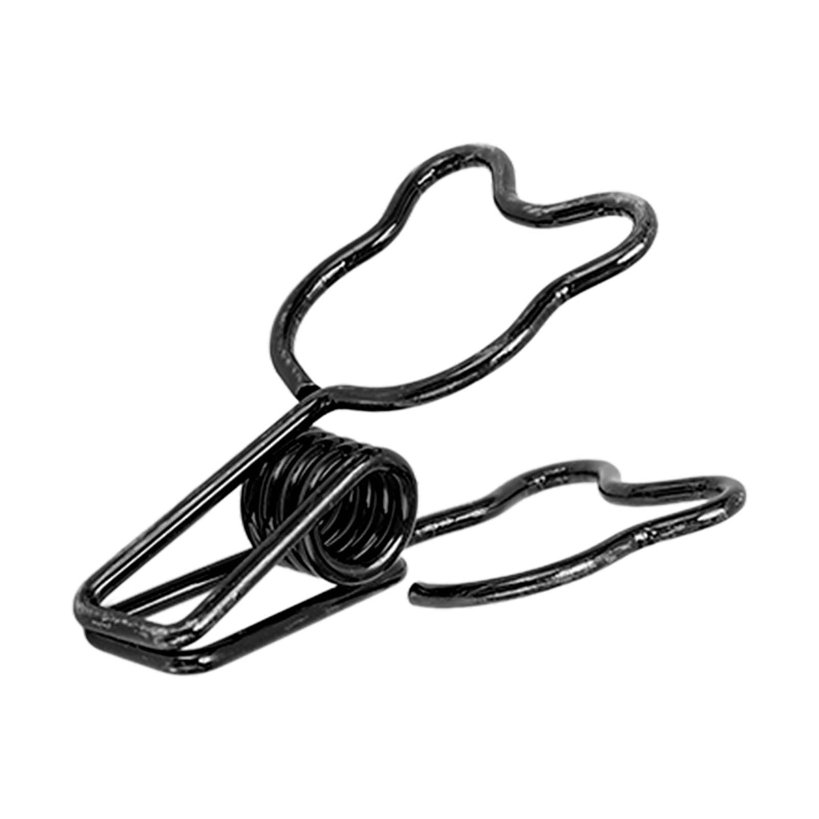 Bär - Form Büroklammern, Metall - Papierklammern mit Starker Haltekraft, Hübsche Hohlschnitt - Design Kleine Klammern für Dokumente, Zertifikate, Tickets, Büro (Schwarz)