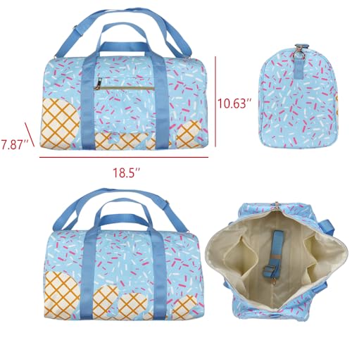 BA0286 splatter ice cream drip sports bag， travel bag.2