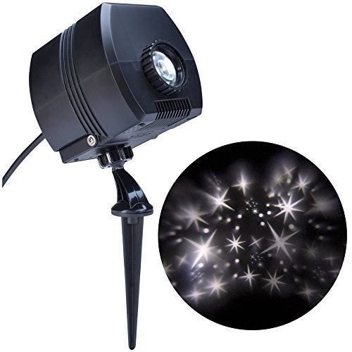 Disney LightShow Swirling White LED Fairy Dust Christmas Spotlight Projector