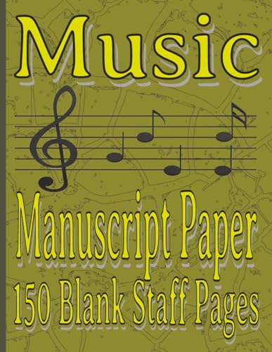 Music Manuscript Paper Notebook: Blank Sheet Music Notebook | Staff Paper Notebook | Staff Manuscript Pad | 150 Pages | 8.5x11 Inches image 2
