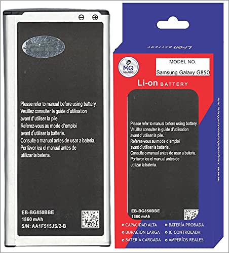MANIQ Batería Compatible para Samsung Galaxy Alpha SM-G850F / EB-BG850BBE 1860mAh