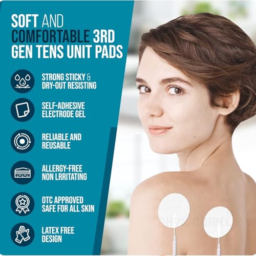 Image of Physiowell Sticky Tens Pads for Physiotherapy Machines (Tens Sticky Pads, Pack of 4)