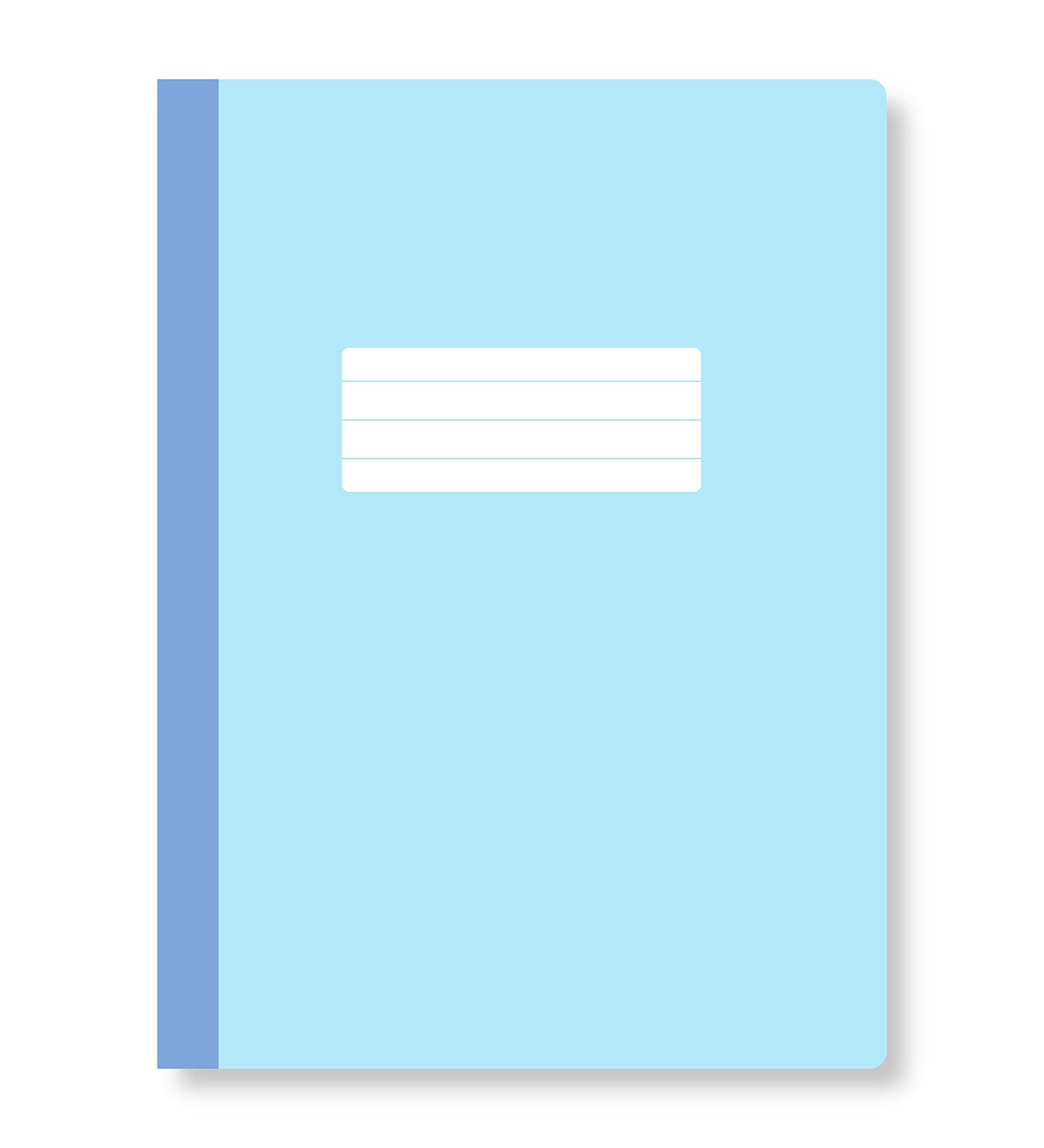 Fun Lines Premium 240 mm x 180 mm Single Line Ruled Notebook 160 Pages (Light Blue)