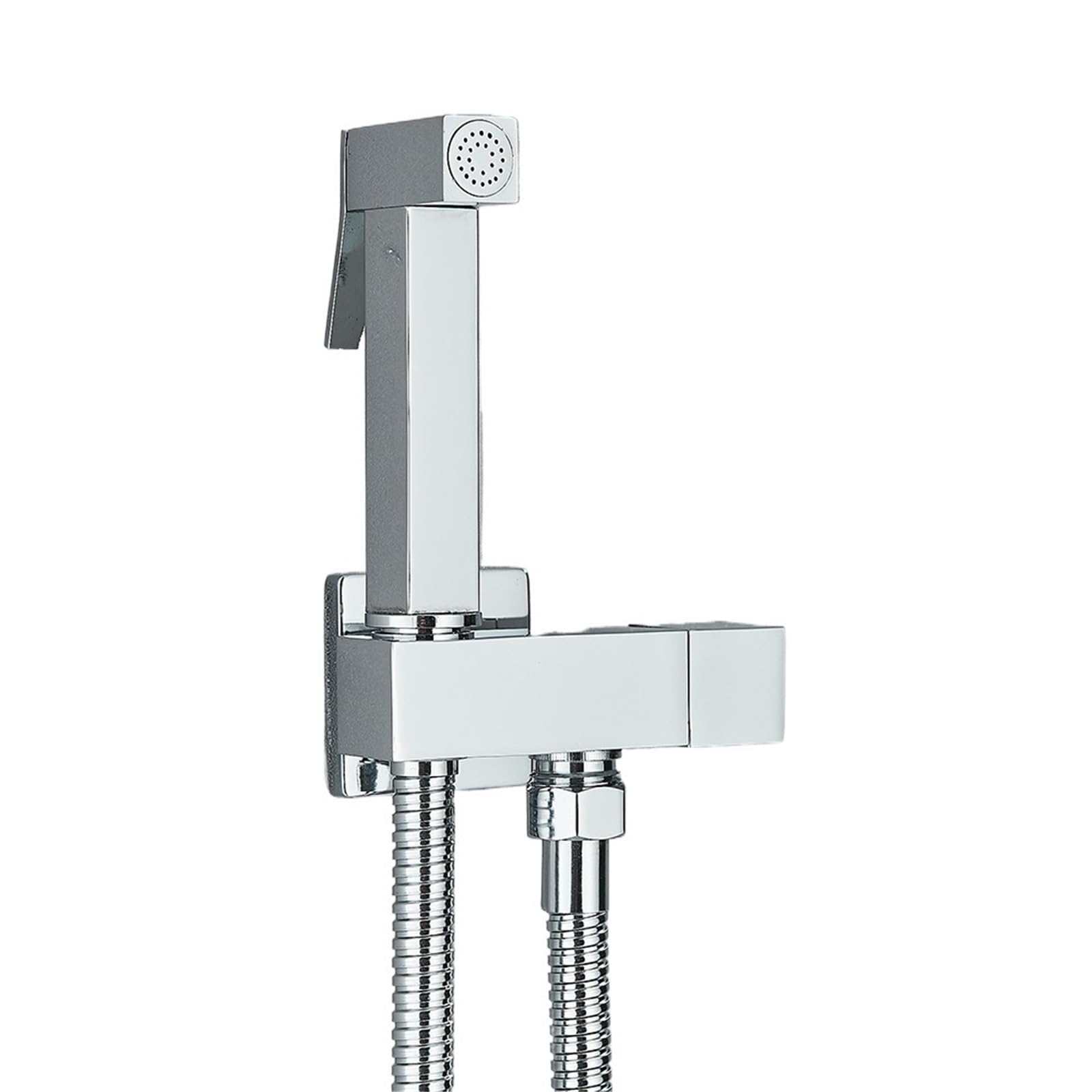 ZYCHSJXA Bathroom Bidet Faucet Brass Tap Washer Mixer Single Cold Water Shower Sprayer Head Toilet Faucets Handle Jet(Chrome)