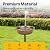 VIVOHOME Polyresin Bird Bath Bowl with Solar Fountain, 29 Inch Height Outdoor Freestanding Birdfeeder with Metal Stake, Capacity 1.4 Gallons, 5-Pronged Base, Copper