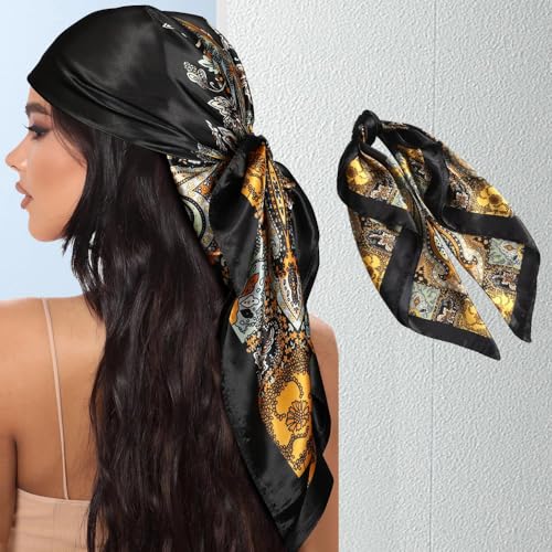 Large Square Head Scarf, Soft Fabric, for Adults, Versatile for Daily Wear, Fashion Accessory & Outfit Styling