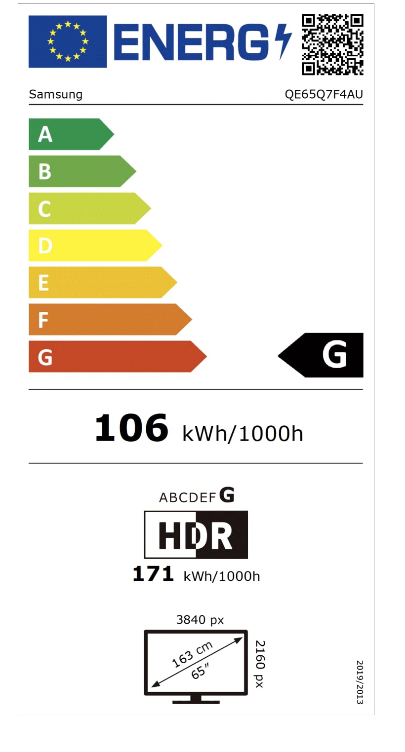 Samsung QLED Q7F4 4K 65 Zoll UHD Fernseher, Q4 AI Prozessor, Quantum Dot Für Reale Farben, Upscaling, Knox Security, Adaptive Sound, Samsung Vision Smart TV, 65Q7F (2025), 165 Cm
