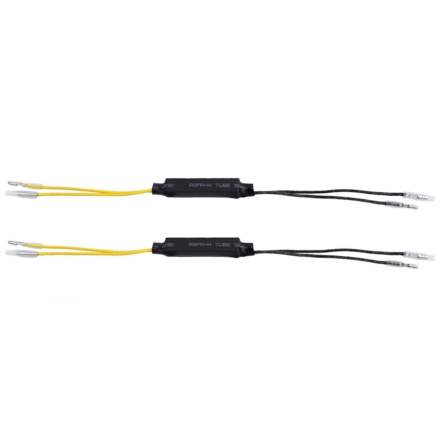 JZK 2 Pièces Résistances Clignotants LED Moto 12V 21W - Adaptateur Décodeur Pour Scooter Quad Tout-Terrain