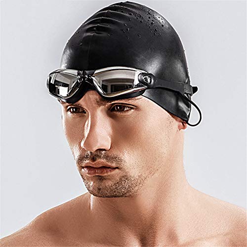 Gafas de natación para hombres y mujeres con tapones y UV 3