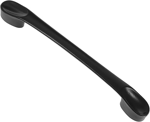 OSALADI Manija de puerta de cajón, 5 unidades, manijas de gabinete negras, manija de cajón moderna, manija de barra para gabinete, cómoda, pomos de