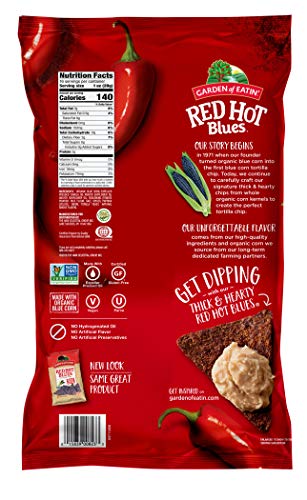 Garden Of Eatin' Tortilla Chips, Red Hot Blues, Sea Salt, 16 Oz. (Pack Of 12) (Packaging May Vary) #TOP1