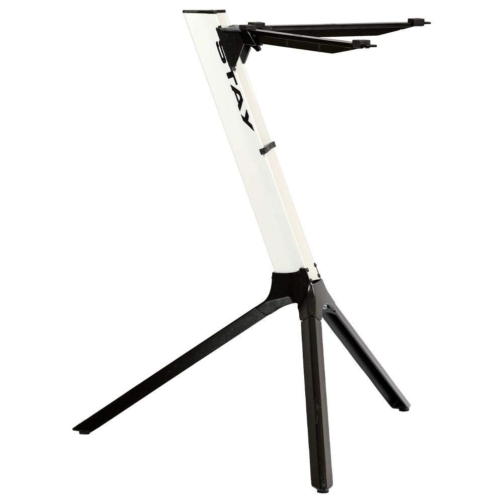 STAY MUSIC - Supporto compatto per tastiera con custodia, colore: Bianco