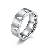 Dorunmo Engraved Men's Rings Customised Rings for Fathers Father's Day Gifts Father's Day Rings Simp