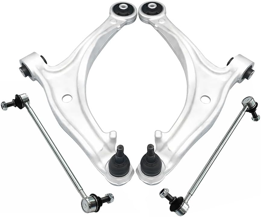 4pcs Suspension Kit Front Lower Control Arms with Ball Joints Assembly and Sway Bar Links Compatible with 2005 2006 2007 2008 2009 2010 Honda Odyssey