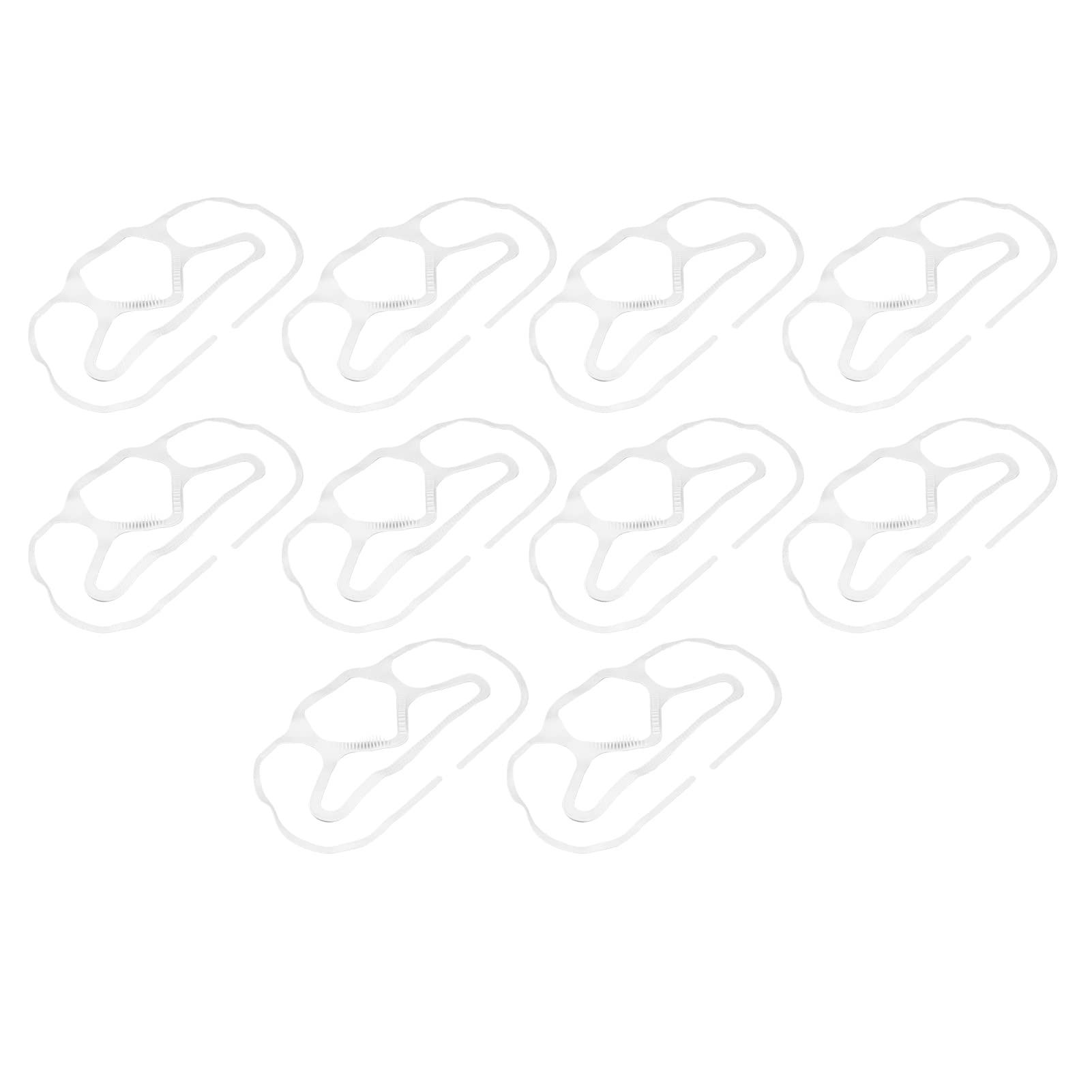 Marco de Soporte para Máscara, Soporte de Máscara de Silicona con Diseño 3D de 10 Piezas para Ciclismo (WHITE)
