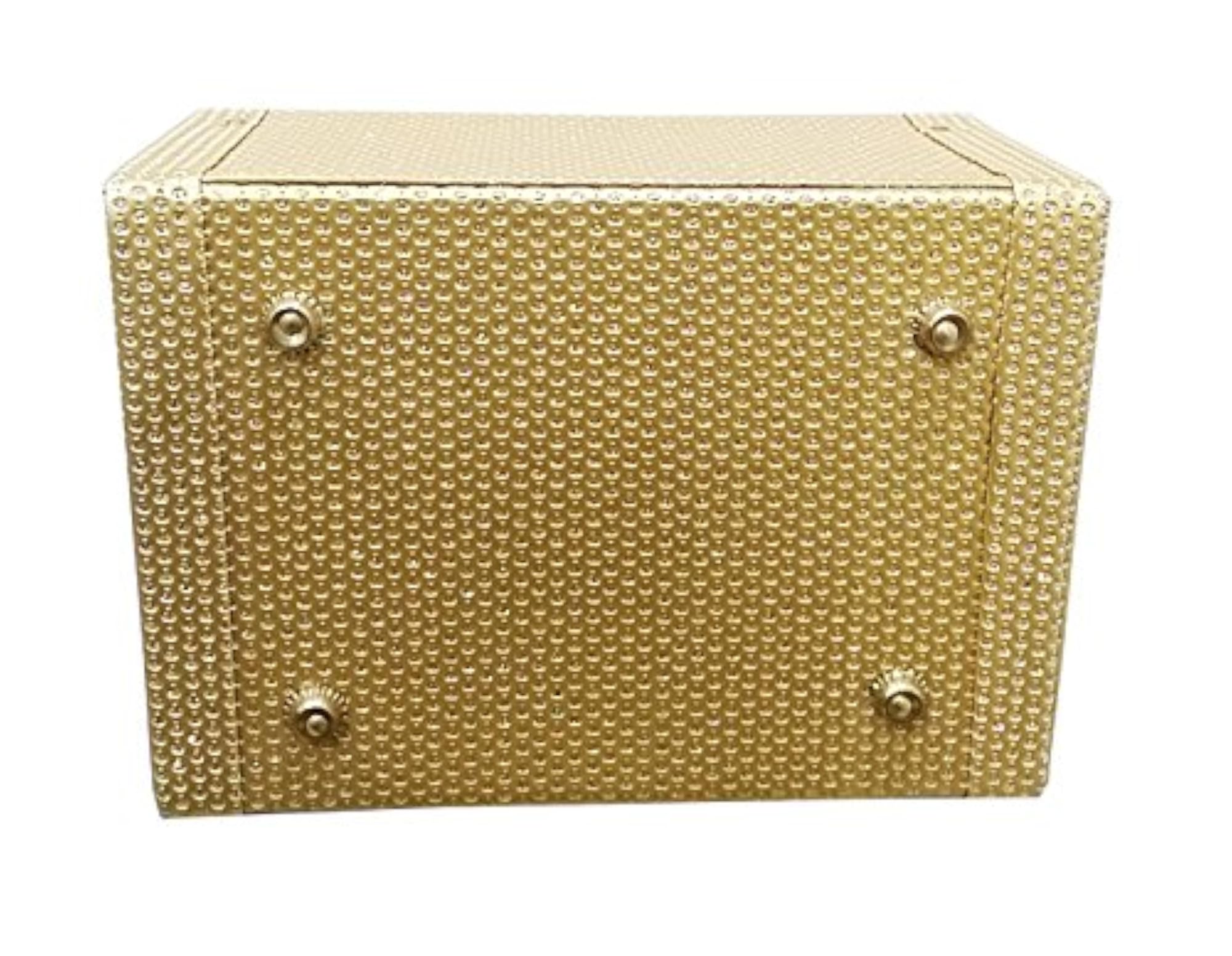 Golden Stone Vanity Box, Luxurious Organizer