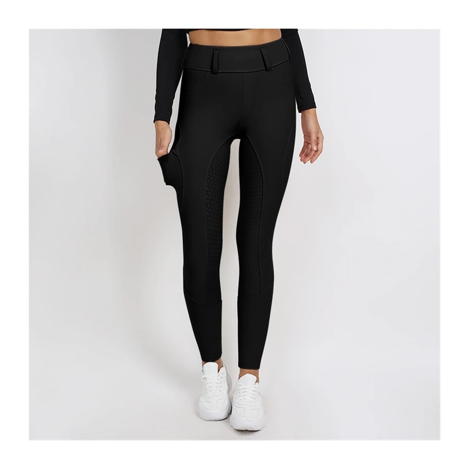 Pantalones De Montar A Caballo Pantalones de equitación for Mujer, calzas ecuestres con Asiento Completo Silicona, Mallas Deportivas competición para EquitacióN