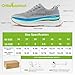 Women's Orthopedic Fashion Sneakers for Plantar Fasciitis: Cushioned Arch Support Thick Sole Sneakers for Outdoor, Knee Pain Lace Up Neuropathy Shoes Adjustable Grey Size 7.5