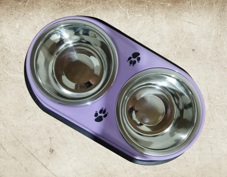 See full amazon price history chart for ARYAN INNOVATIONS Non-Slip, Non-Toxic Pet Feeding Stainless Steel Dog Cat Food and Water Bowls Feeder Double Diner Pet Bowl (900ml*2_Medium, Purple) ARYAN INNOVATIONS Non-Slip, Non-Toxic Pet Feeding Stainless Steel Dog Cat Food and Water Bowls Feeder Double Diner Pet Bowl (900ml*2_Medium, Purple) (B0CSWPVJHR) Amazon Price History, Amazon Price Tracker