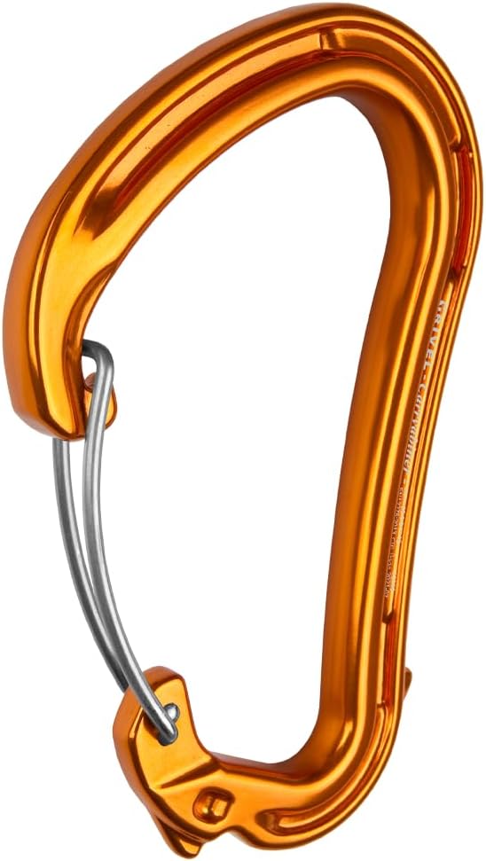 GRIVEL Carryabiner Large Aluminum Carabiner with Integrated Screw and Gear Carrier for Ice Climbing and Mountaineering