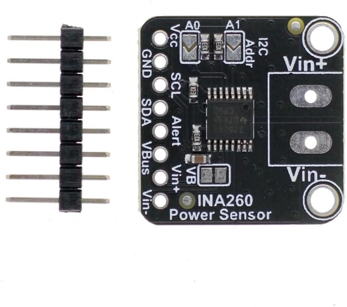 INA260 Voltage Current Module, DC 3.0V-36V High & Low Side Current Voltage Power Sensor Module Current Power Supply Sensor