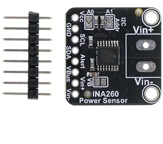 DONGKER INA260 Voltage Power Sensor Module,DC 3.0V-36V Voltage Tester Sensor Module with 8Pin Male Pin for Measure High Low Volt Current
