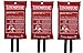 Produktbild Löschdecke Brandschutzdecke 1 x 1 m, DIN EN 1869:2001, auch für Fettbrände Fettbrand Küche Feuerlöschdecke Auto 100 x 100 cm 3 Stück