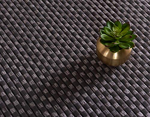 Tapete Unique Loom Multi Border 125x185 cm Gris/Negro miniatura 5