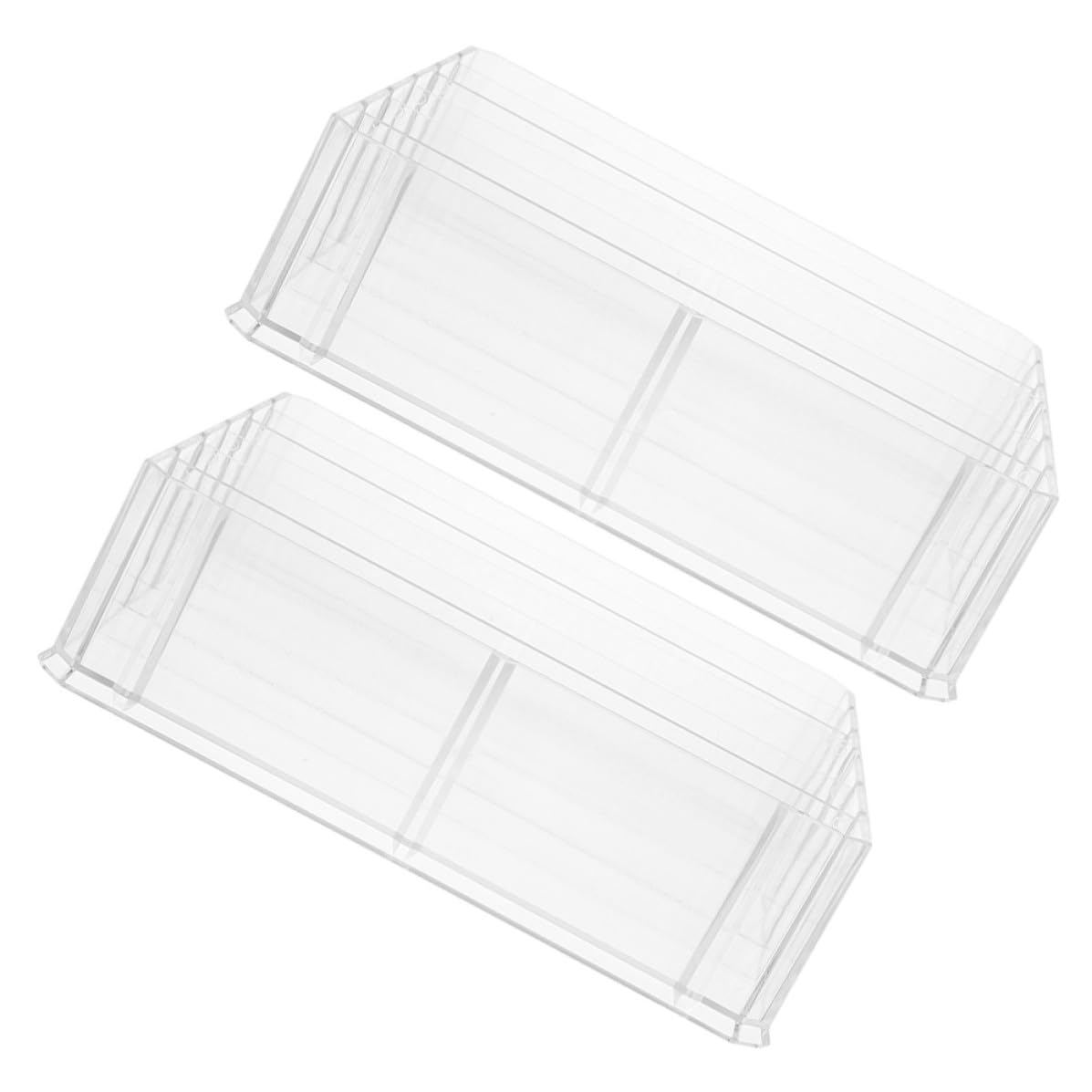 Boîtes de monnaie en acrylique transparent avec 6 compartiments