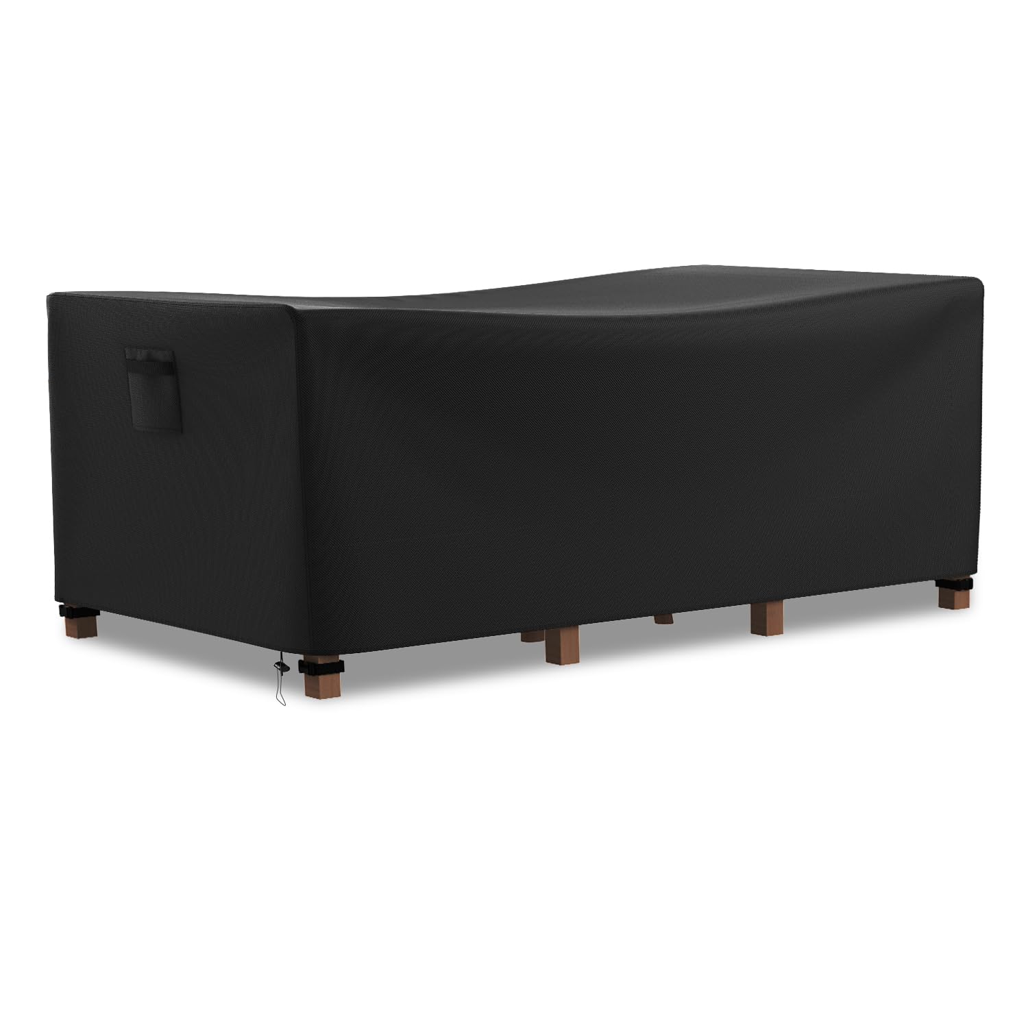 Farfy Copri Copertura Mobili da Giardino Impermeabile 170x94x71cm, Copertura Tavolo Esterno in Tessuto Oxford 600D, con Ventilazione, Cinghie in Fibbia Antivento, Anti-UV, A Prova di Strappo