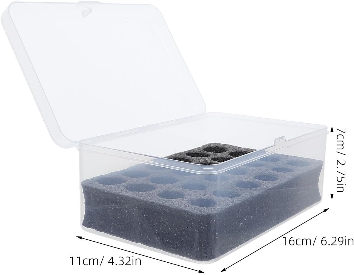 Aa Battery Storage Organizer Box with 24 Slots Lightweight Plastic Battery Holder Case Portable Design for Travel and Daily Household Use image 2