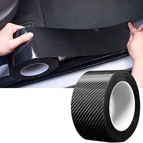 Image of Kidoca 5M Black Tape Car Tape Door Carbon Fibre Wrap Sill Edge Anti-Scratch Guard Protector Accessories For Nissan | Ford | Datsun | Jeep | Chevrolet | Renault | Citroen | Mg