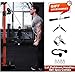 RitFit Squat Rack Power Cage Home Gym Package, Includes 1200LBS Power Rack with Cable Crossover System, Weight Bench, Weight Plate Set with Olympic Barbell (Package 1.9K (Bumper Plate 340LBS))-Orange