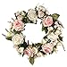 LaHomey 13-Inch Rose Wreath, Home Decoration for Wedding Party, Small