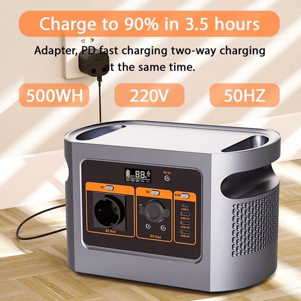 Powerstation 500 Wh, 500 W, 3,5 h, campeggio, corrente di emergenza